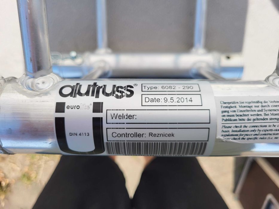 29cm ALUTRUSS 6082 - 290 (prolyte) Kratownica QUADRO M290