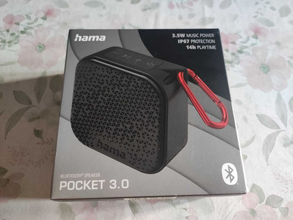 Coluna Bluetooth Hama LS Pocket 3.0" Impermeável