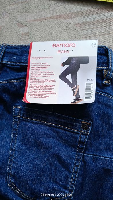 Nowe spodnie jeansowe r.40