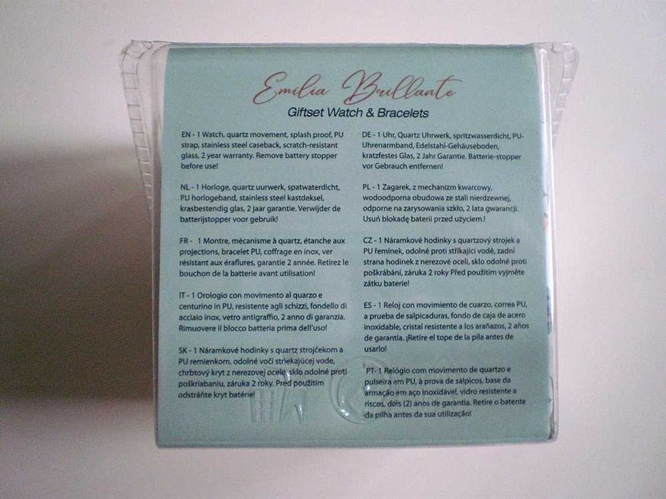 Emilia Burlanto śliczny zegarek + bransoletki