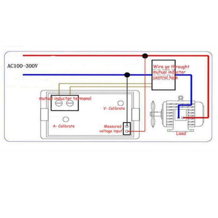 Voltimetro/Amperimetro Digital de Painel para 80 - 300 V / 0 - 99,9 A