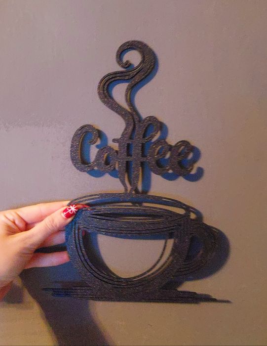 Obrazek 30cm  na ścianę coffe 3D