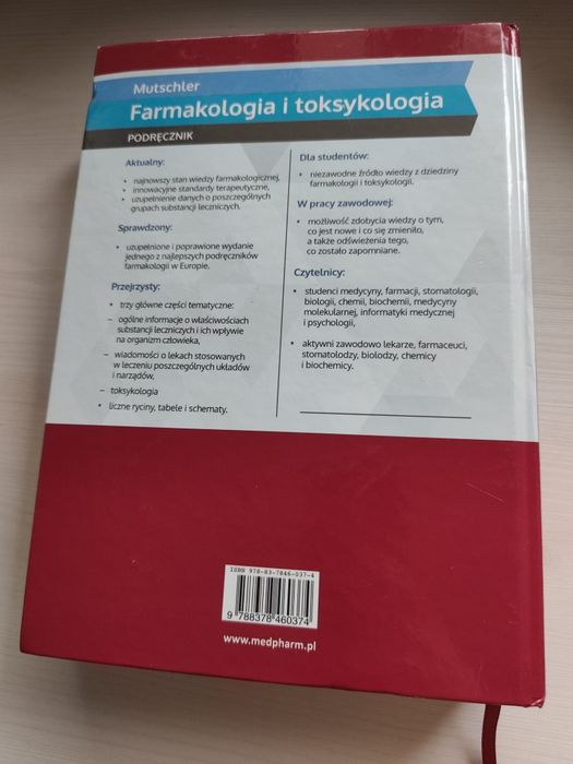 Farmakologia i toksykologia Mutschler