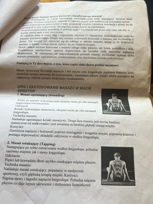 Fotel masujacy - masaż ciała