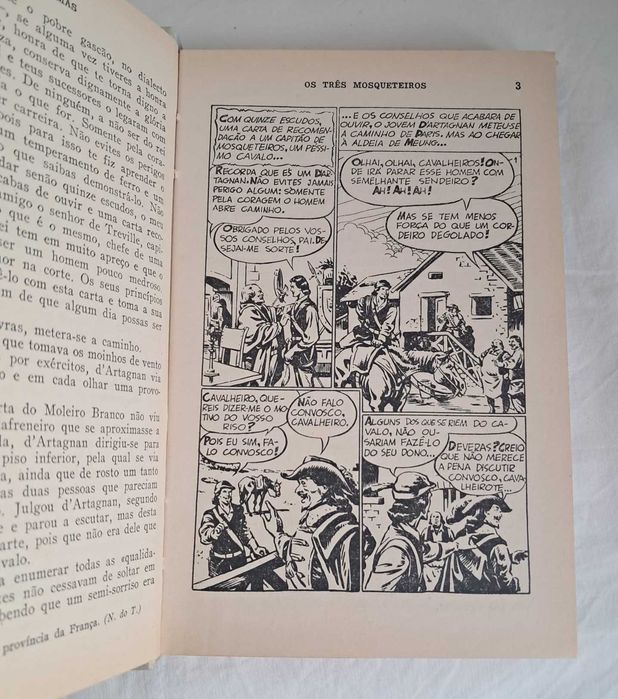 Livro 'Os Três Mosqueteiros'