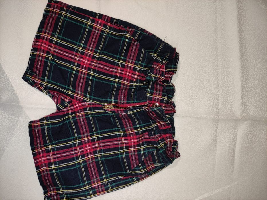 Calção menino aos quadros