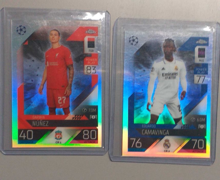 Set 10 cartas Match Attax 22/23 Chrome Preview (Edição Cromada)