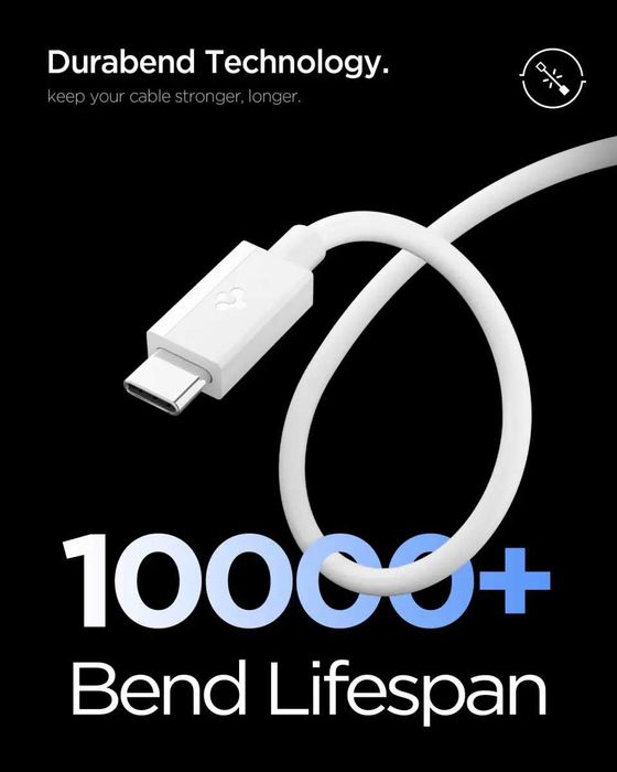 Дата-кабель Spigen Essential EB6010CC USB-C to USB-C 60W (480M) 1м