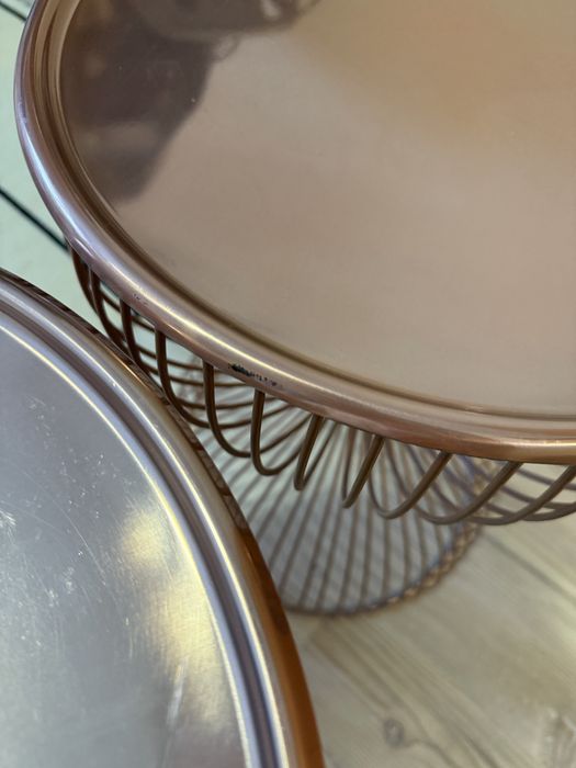 Mesa de cabeceira em fio de metal, Janik, bronze | LaRedoute