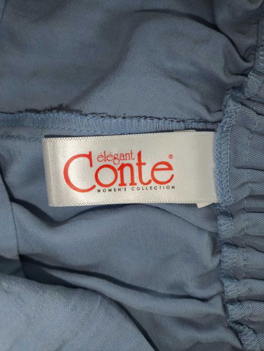 Брюки чинос свободного силуэта укороченной длины цвет веджвуд