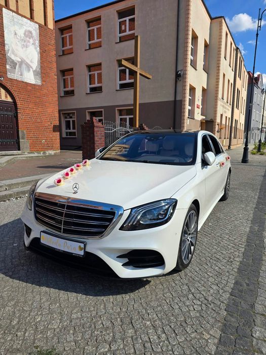 Mercedes S klasa samochód na wynajem do ślubu ślub wesele 400km brabus