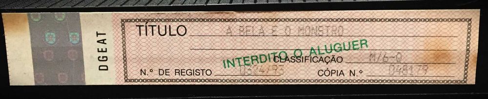 Walt Disney - A Bela e o Monstro - VHS - Original - 1993