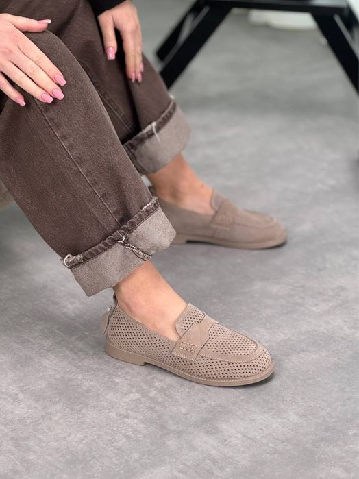 Мокасини натуральна замша/шкіра