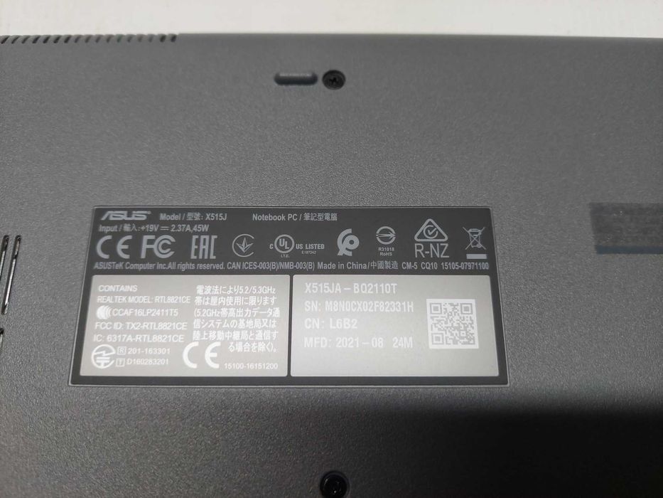 Laptop ASUS X515J i5 16GB RAM 512GB SSD + 1TB HDD