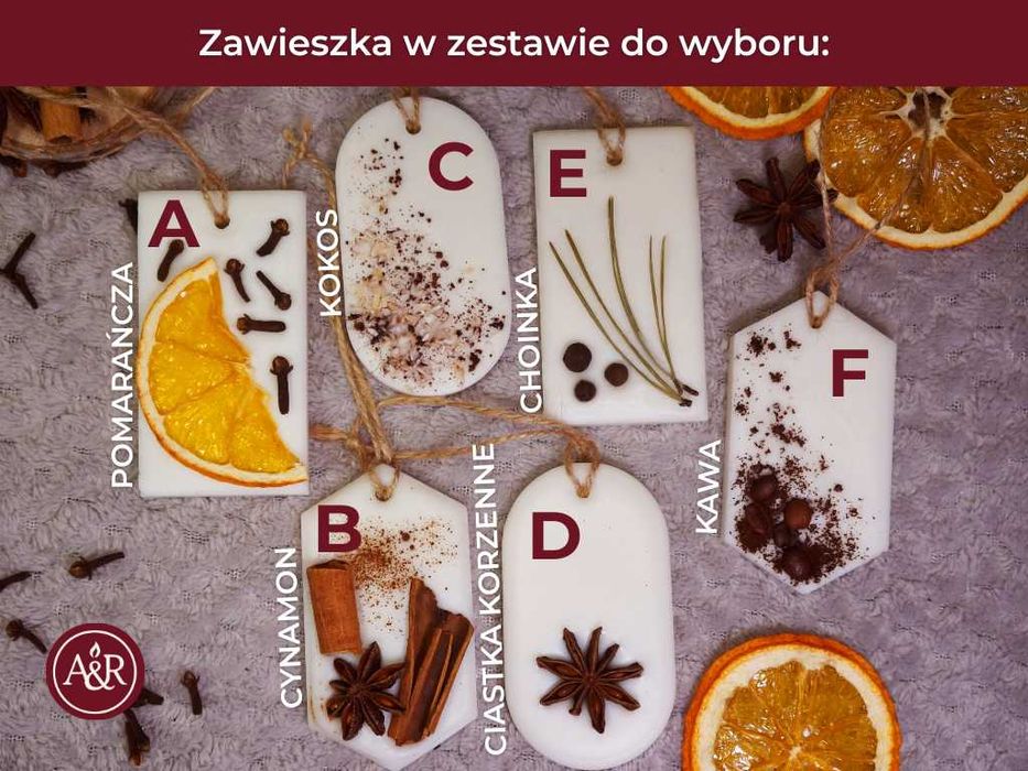 Zestaw Prezentowy Świeca Sojowa, Woski, Prezent na Święta, Rękodzieło