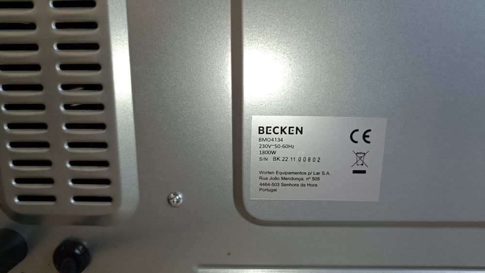 Forno 46 litros da becken