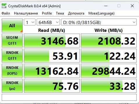 NVME SSD накопичувач Adata XPG Spectrix S40G 4ТБ 4TB