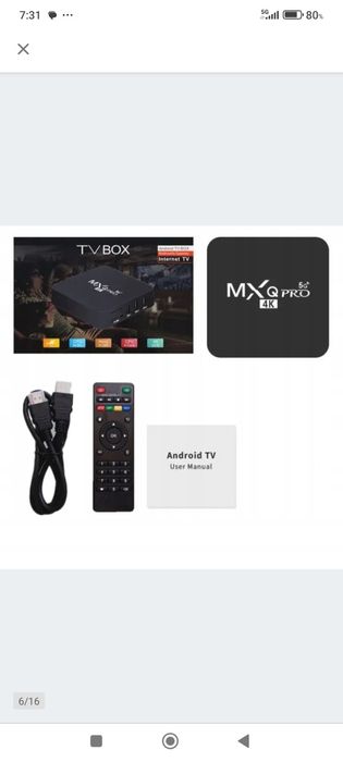 Dekoder Android 7.1smart tv box8gb