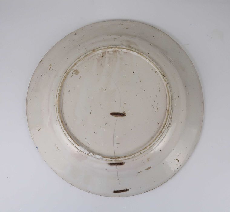 Grande prato em faiança Portuguesa Séc. XIX - 28 cm