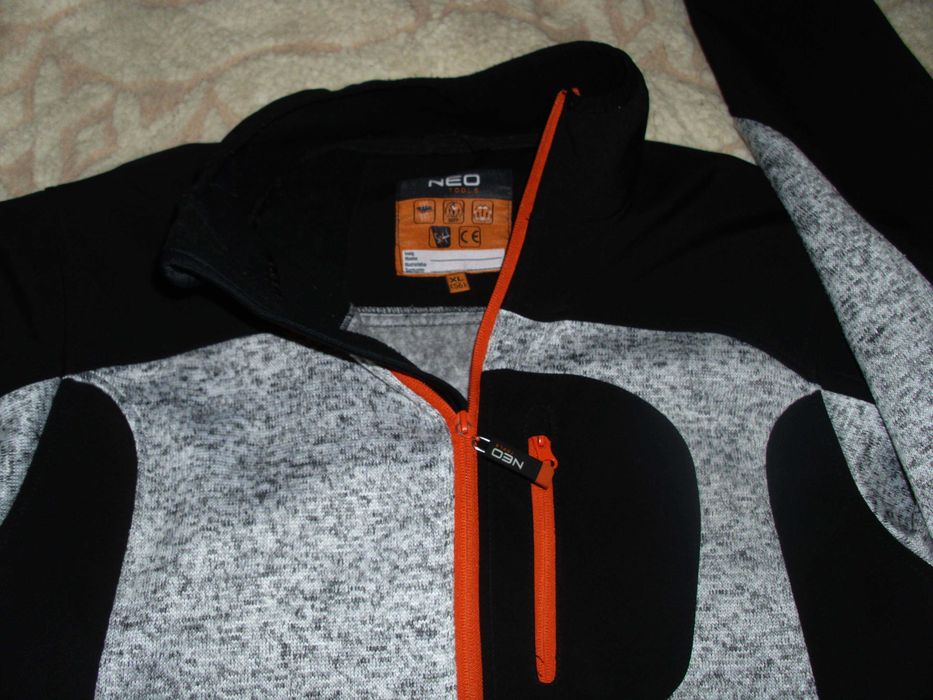 Bluza polarowa TOOLS wzmacniana softshell, rozmiar XL - 56 trekkingowa + koszula BLAKLADER