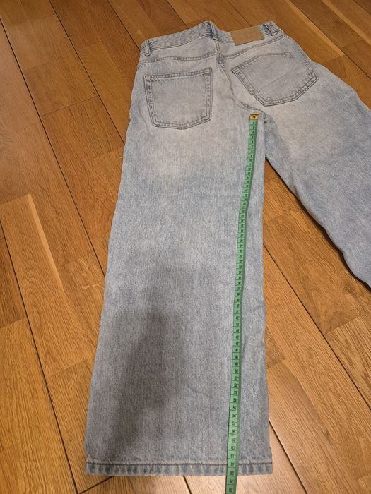 Spodnie jasny jeans wide leg pull&bear  152 lub 32 idealne dla dziewcz