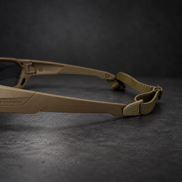 Revision ShadowStrike Coyote — Smoke + Clear, ballistic eyewear