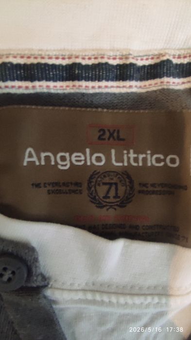 Sweter męski w paski 2XL