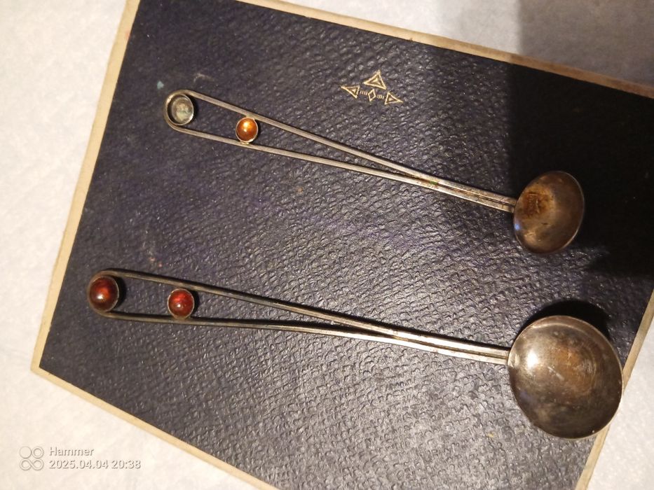 Łyżeczki posrebrzane z okresu PRL