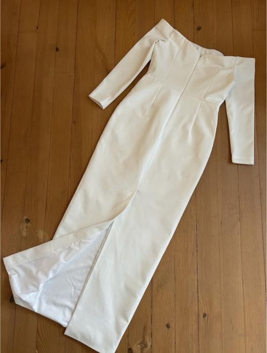 Сукня міді біла футляр Coast з відкритими плечами