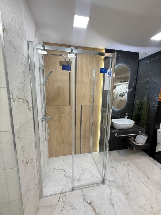 Deante Kerria Plus kabina chrom 80x100 przesuwna