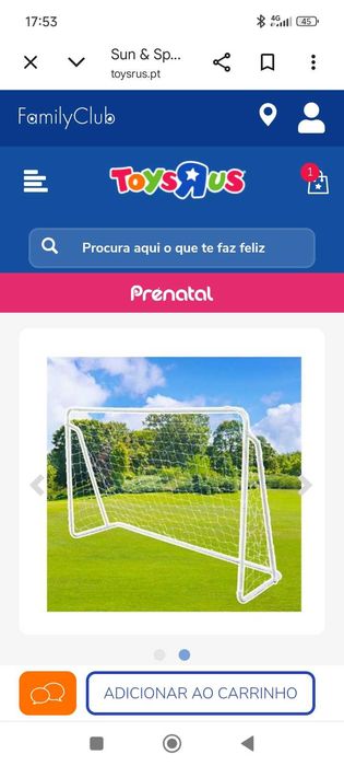 Baliza de futebol nova
