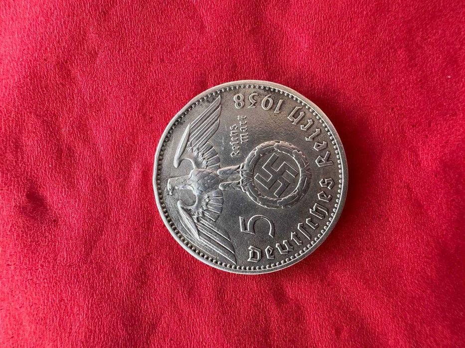 Монета 5 марок 1938 (Третий Рейх) Срібло