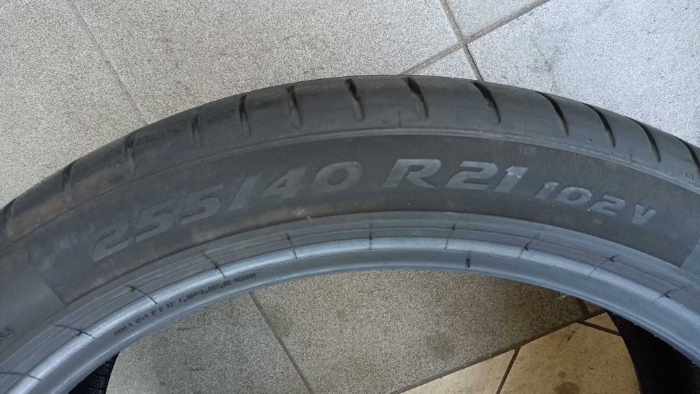 2x 255/40R21 PIRELLI P Zero, bieżnik 6,60 mm, letnie, rok produkcji 2024, super stan!