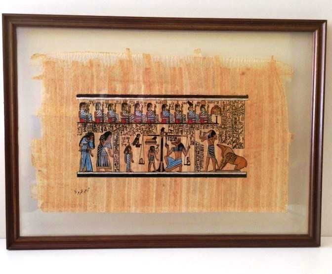 Papiro em quadro de vidro64551399192449120