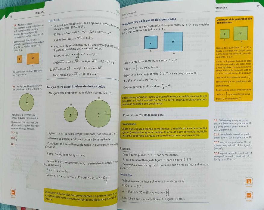 Manual e Livro de Atividades de Matemática - Novo Espaço - 7º Ano