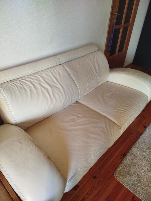Sofa ze skóry naturalnej