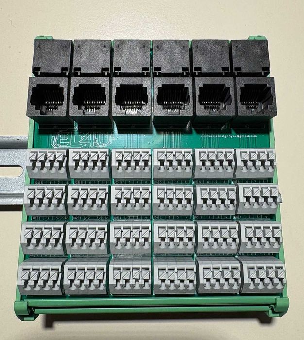 Patchpanel rozdzielczy na szynę DIN IoT Adapter RJ45 Easy Switch