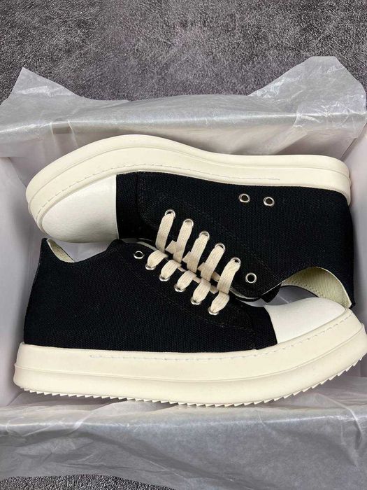 ! PREMIUM ! Rick Owens Ramones Black White 37 38 39 40 41 42 43 44 45