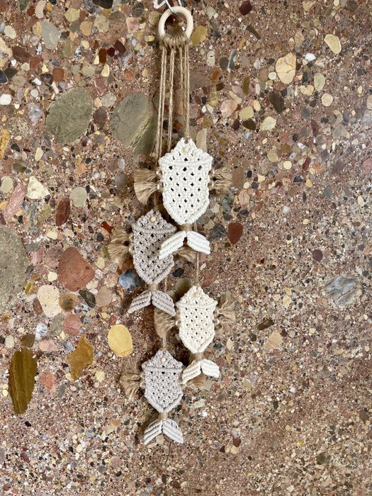 Adornos em macrame