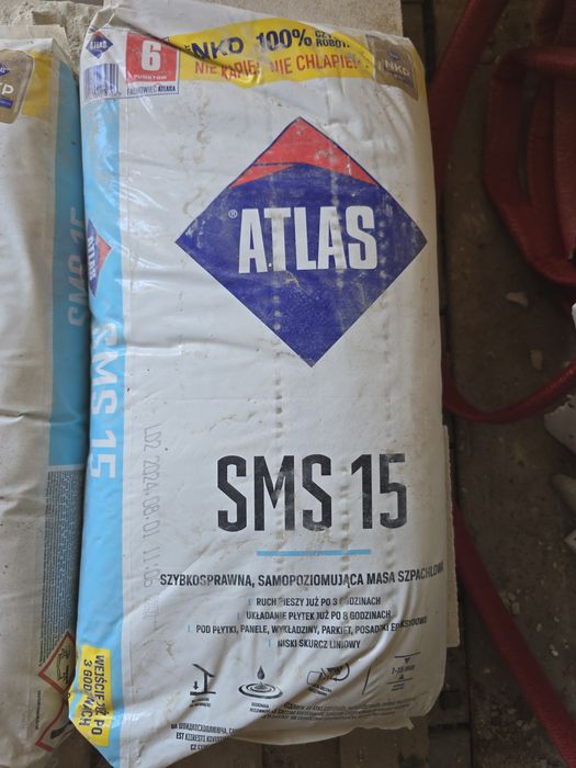 Samopoziująca masa szpachlowa Atlas SMS15, 3 worki