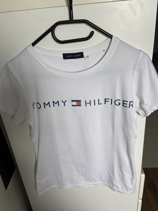 Biały t-shirt Tommy Hilfiger