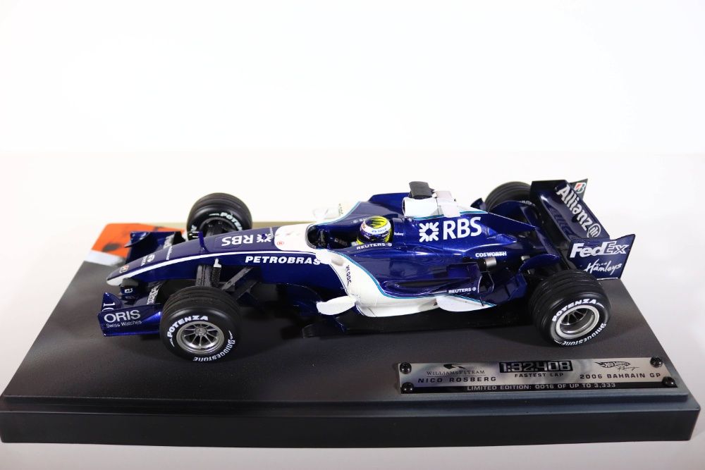 Формула 1 масштабная модель Williams F1 FW28 Rosberg Hot Wheels 1:18