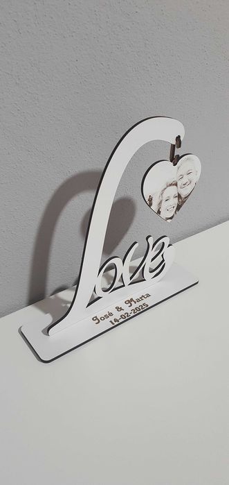 Dia dos Namorados ( Placa com nomes e fotogravação)