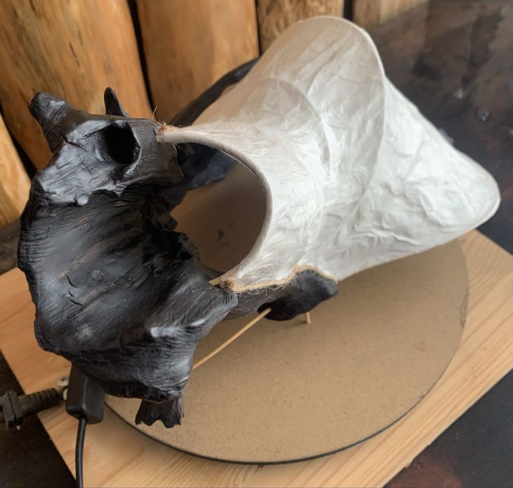 Дизайнерський нічник ручної роботи "Подих природи" (Wabi-Sabi style)