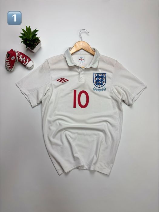 Футболка Umbro England Team #10 #30 Rooney Davey 2009/10/11 size S, M