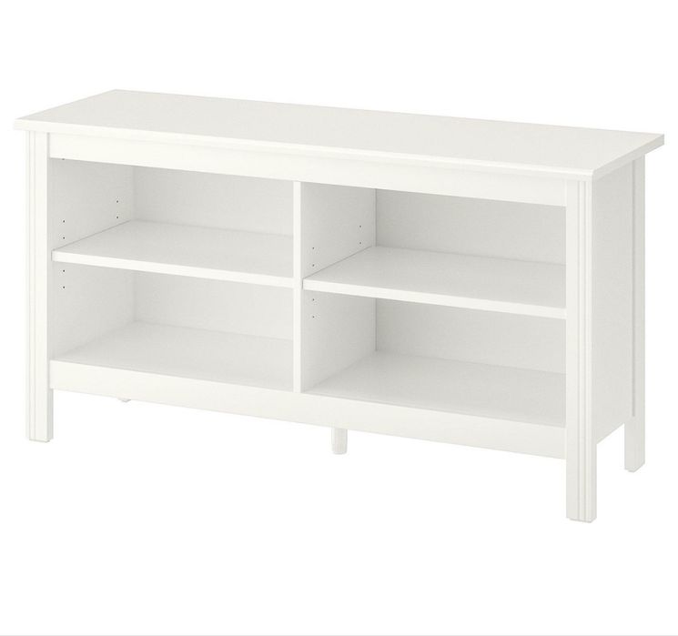 IKEA BRUSALI móvel TV, branco, 120 × 36 × 62 cm