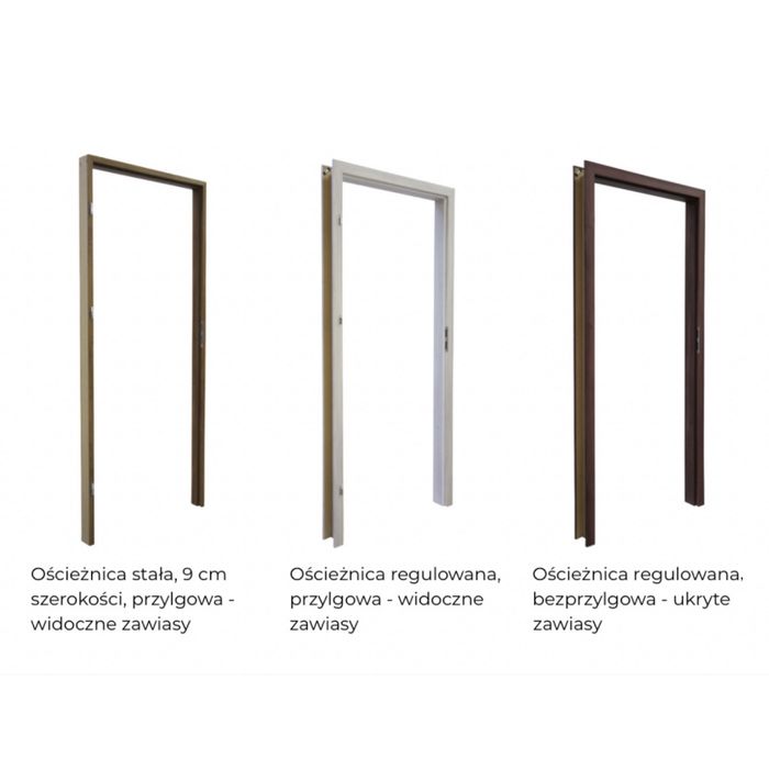 Drzwi wewnętrzne ELEGANCE Windoor kaszmirowe beżowe lewe prawe pełne