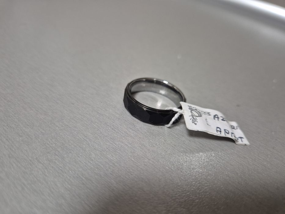 Pierścionek męski obrączka Aztorin wolfram