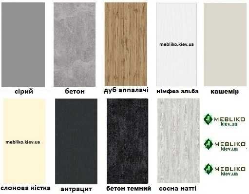 Кухня Альта (фасад в алюмінієвій рамці) посекційно під вашу кухню