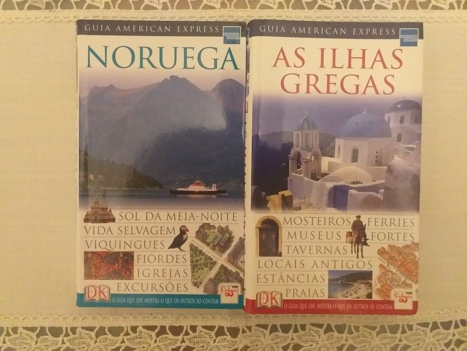 Guia american Exp;ILHASGREGAS;PARiS;Brasil.N.IORQUE;Califórnia.Noruega